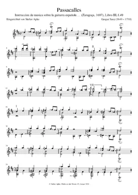 Passacalles, Libro III