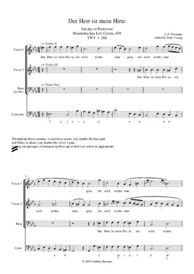 Der Herr ist mein Hirte, TWV 1:268