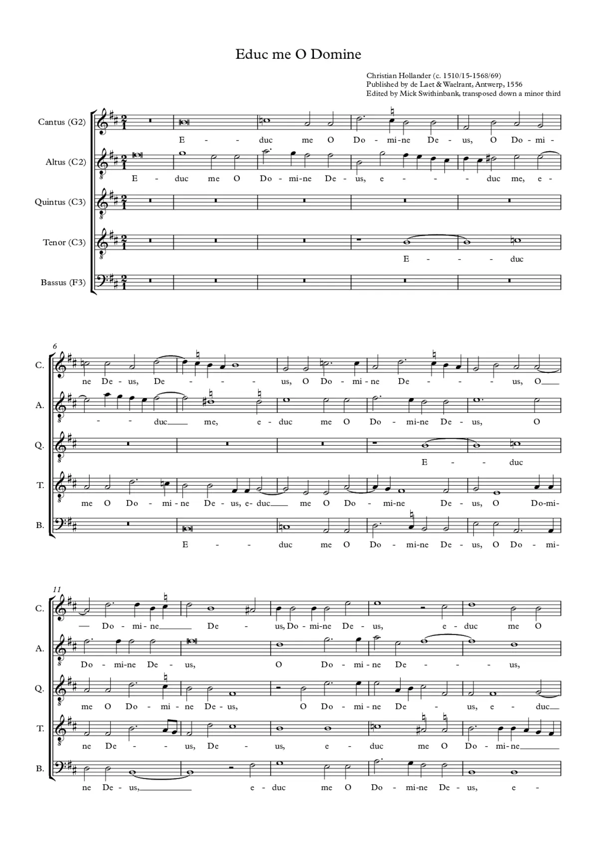 Educ me O Domine - Page 1