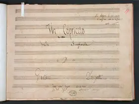 Un capriccio in sinfonia