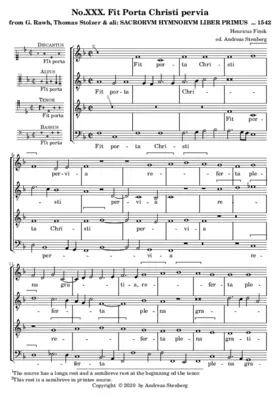 Fit Porta Christi pervia