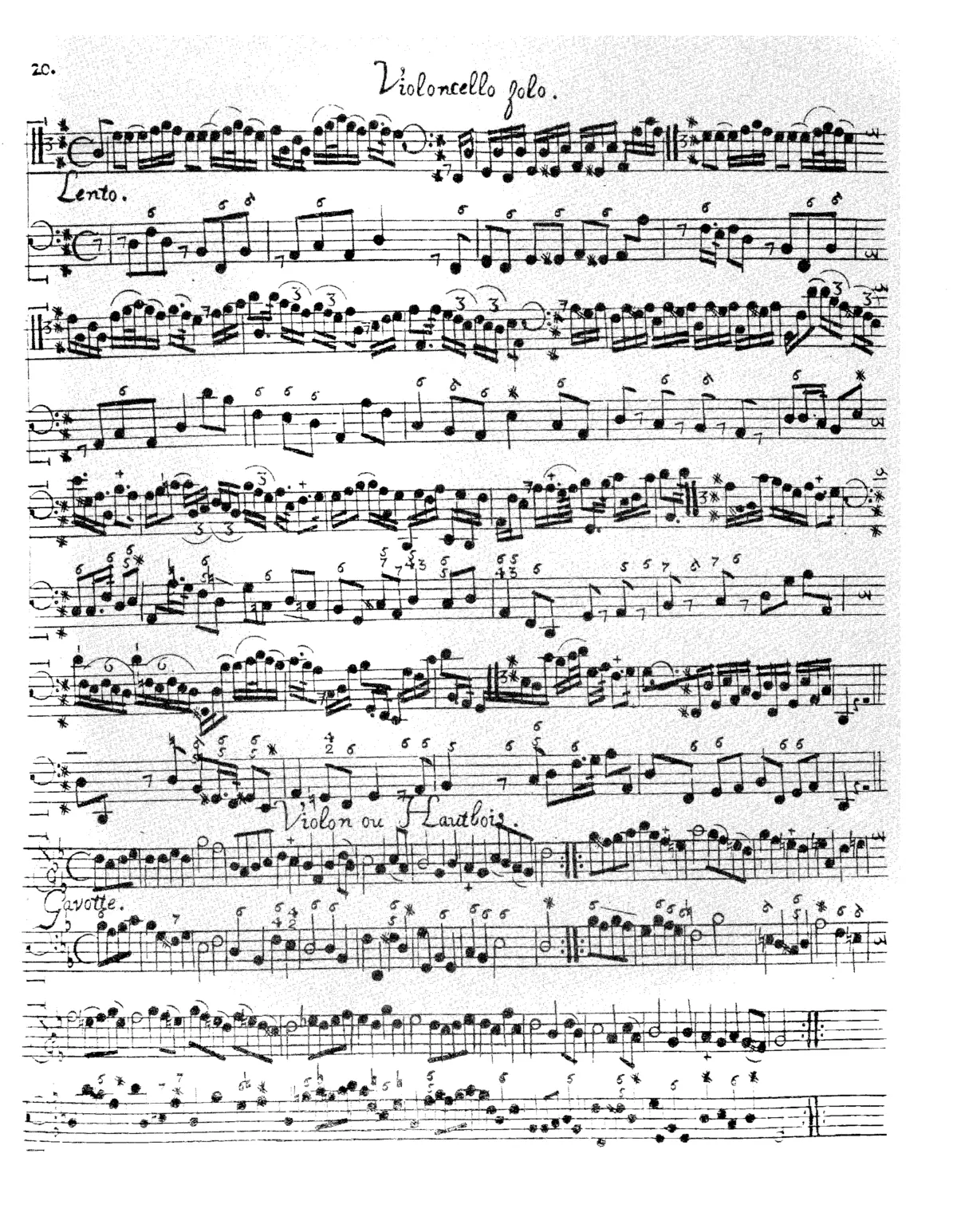 Sonata for Cello and Continuo - Page 1