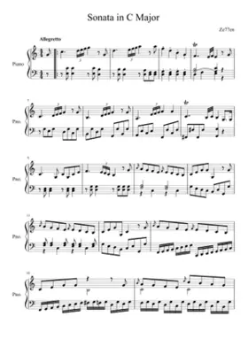 Piano Sonata No.1 in C major K.279/189d