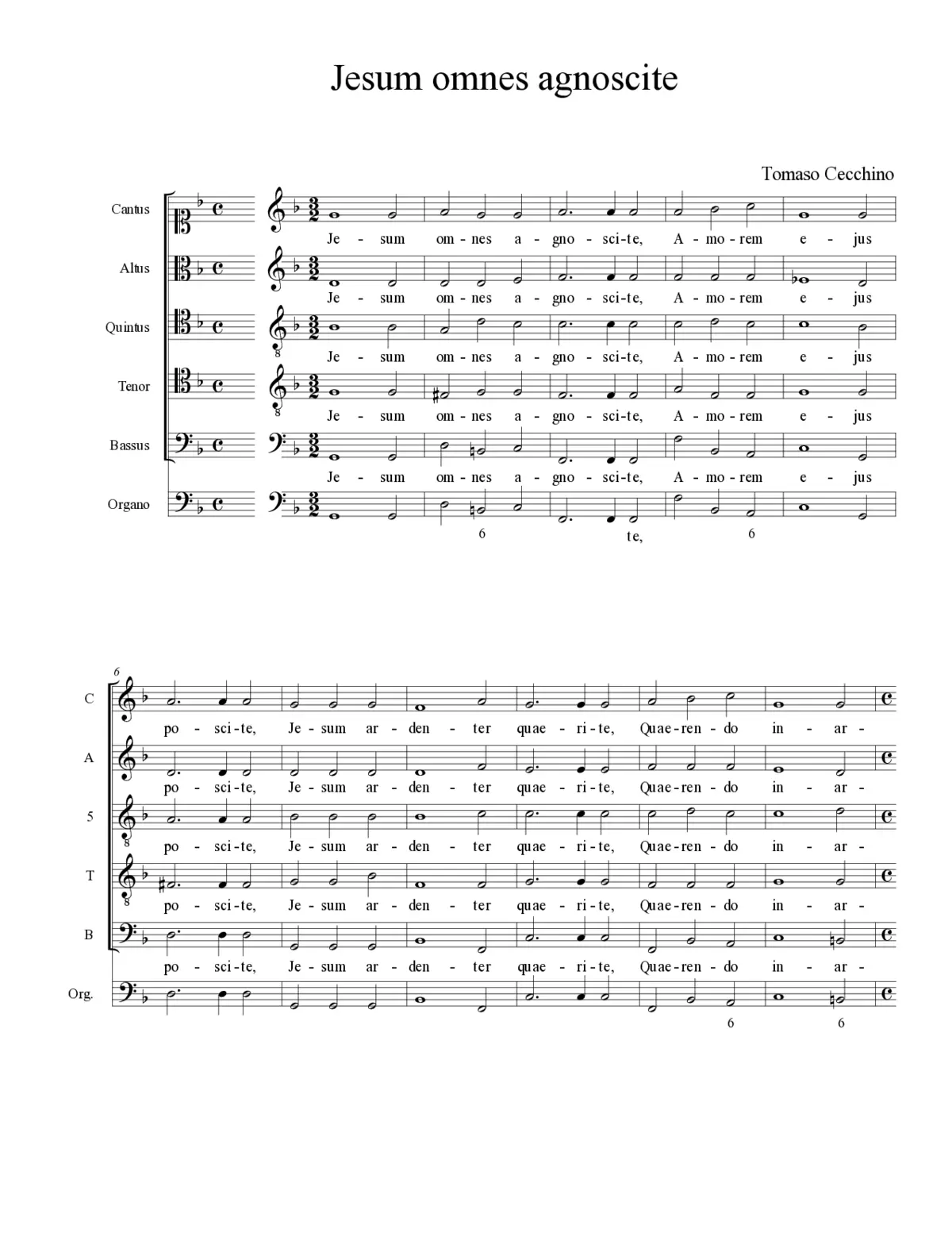Jesum omnes agnoscite - Page 1