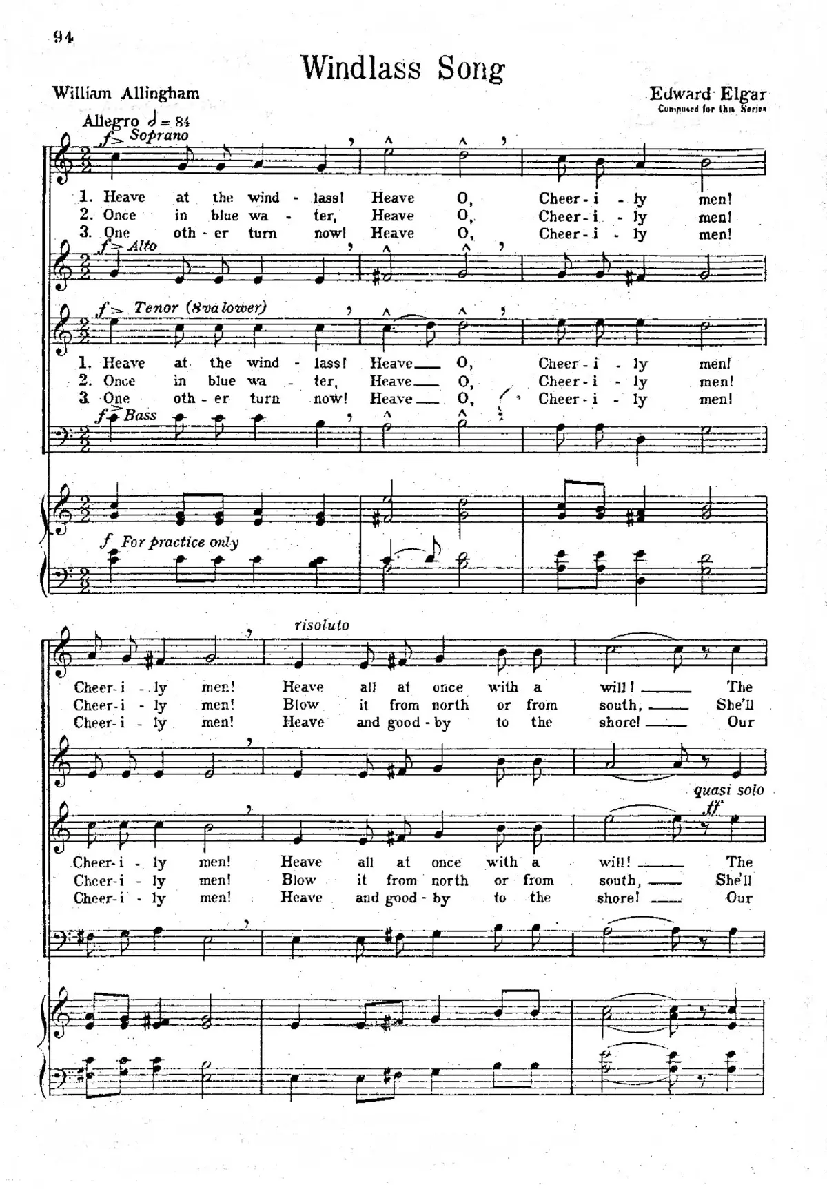 Windlass Song - Page 1