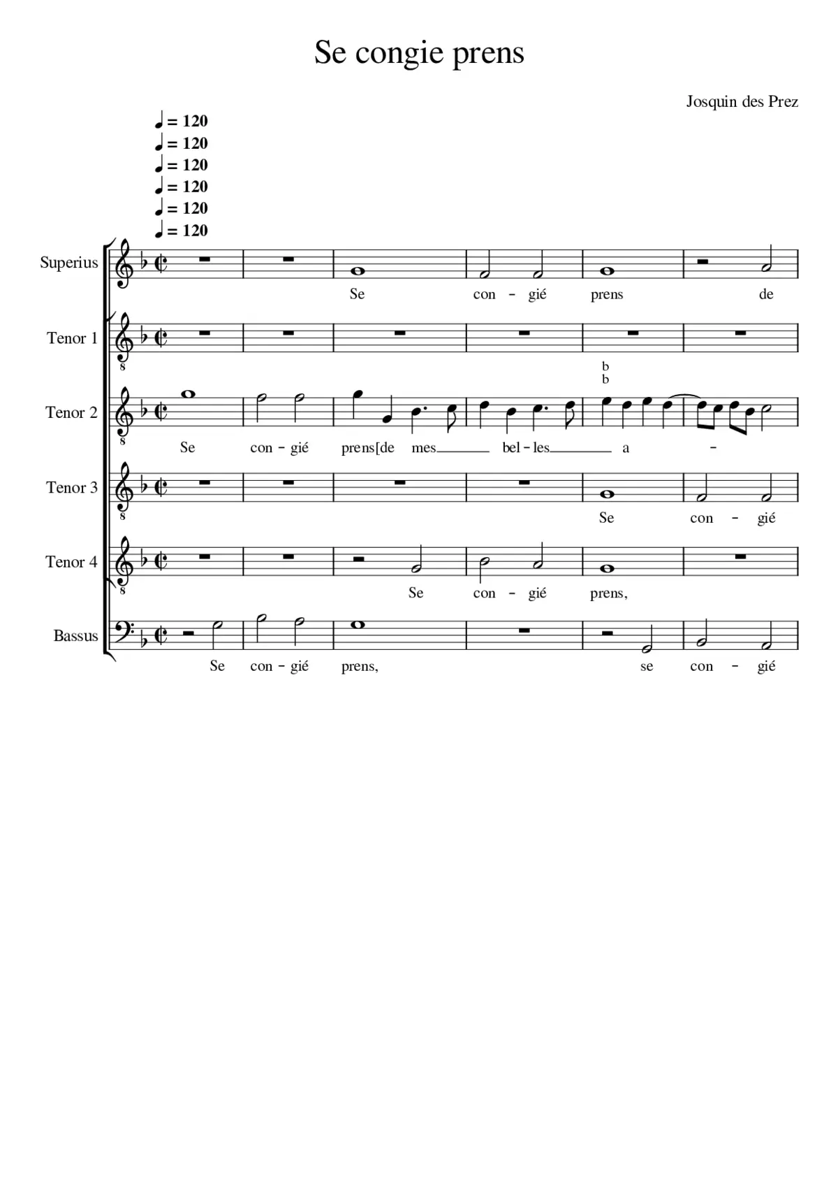 Si congie prens - Page 1