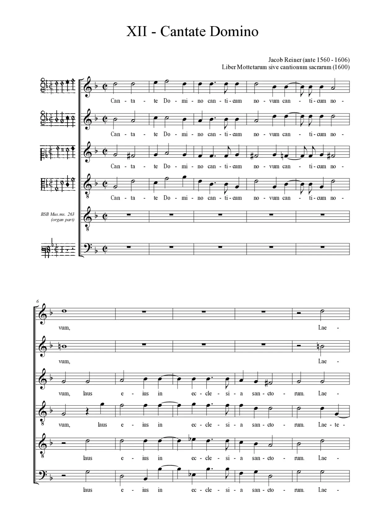 Cantate Domino - Page 1