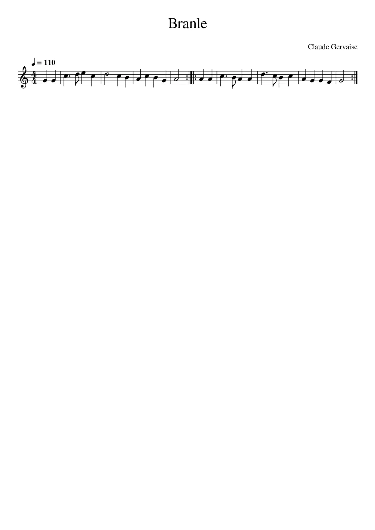 Branle - Page 1
