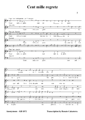 Cent mille regretz