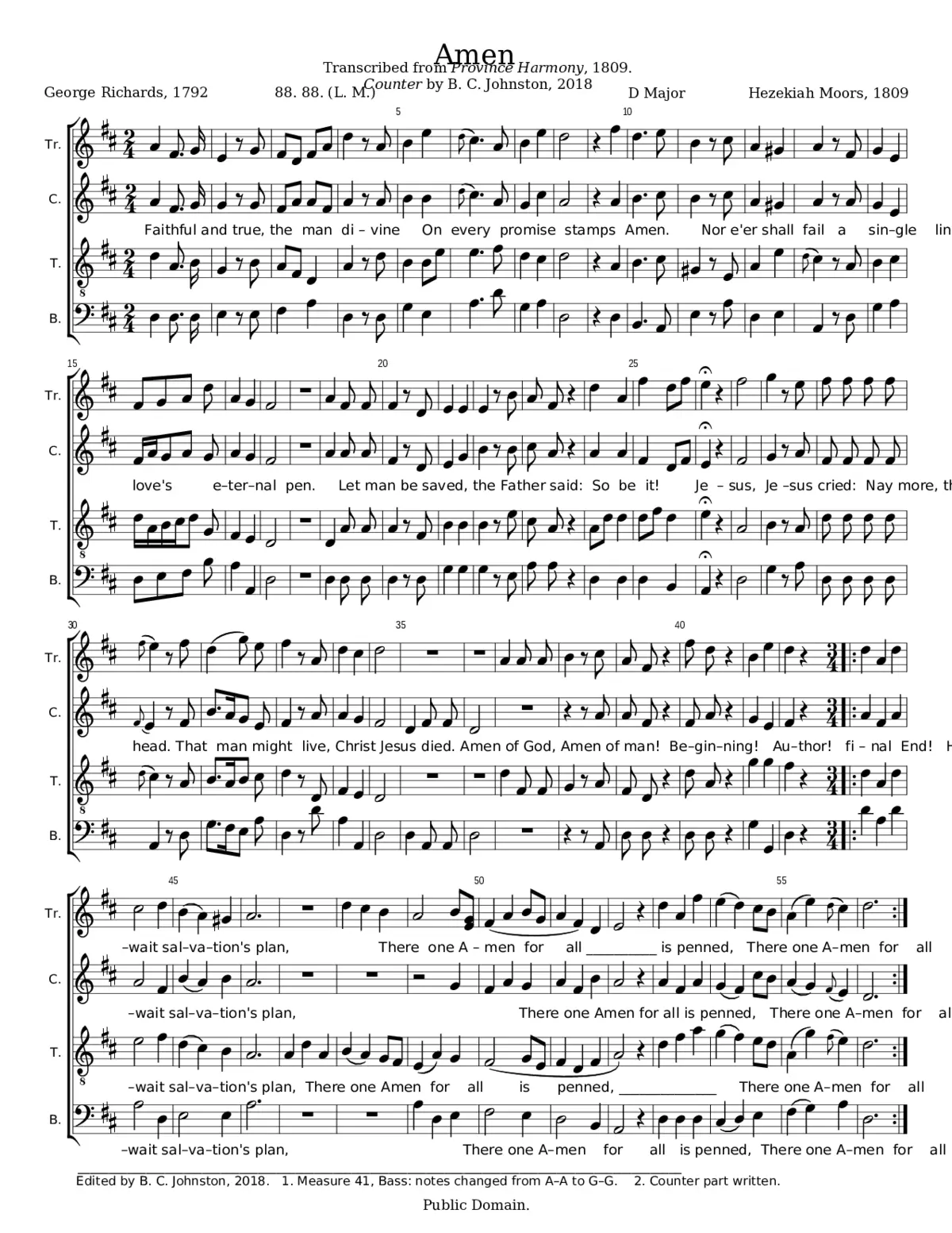 Amen - Hezekiah Moors - Page 1