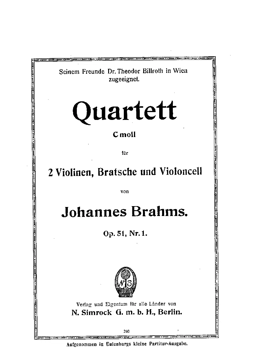 String Quartet No.1 - Page 1