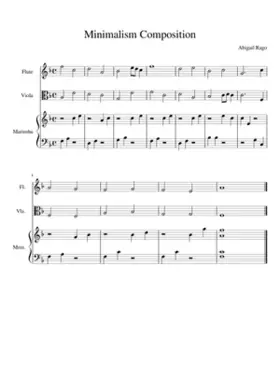Music History Minimalism Composition