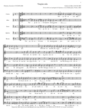 Vergine sola al mondo