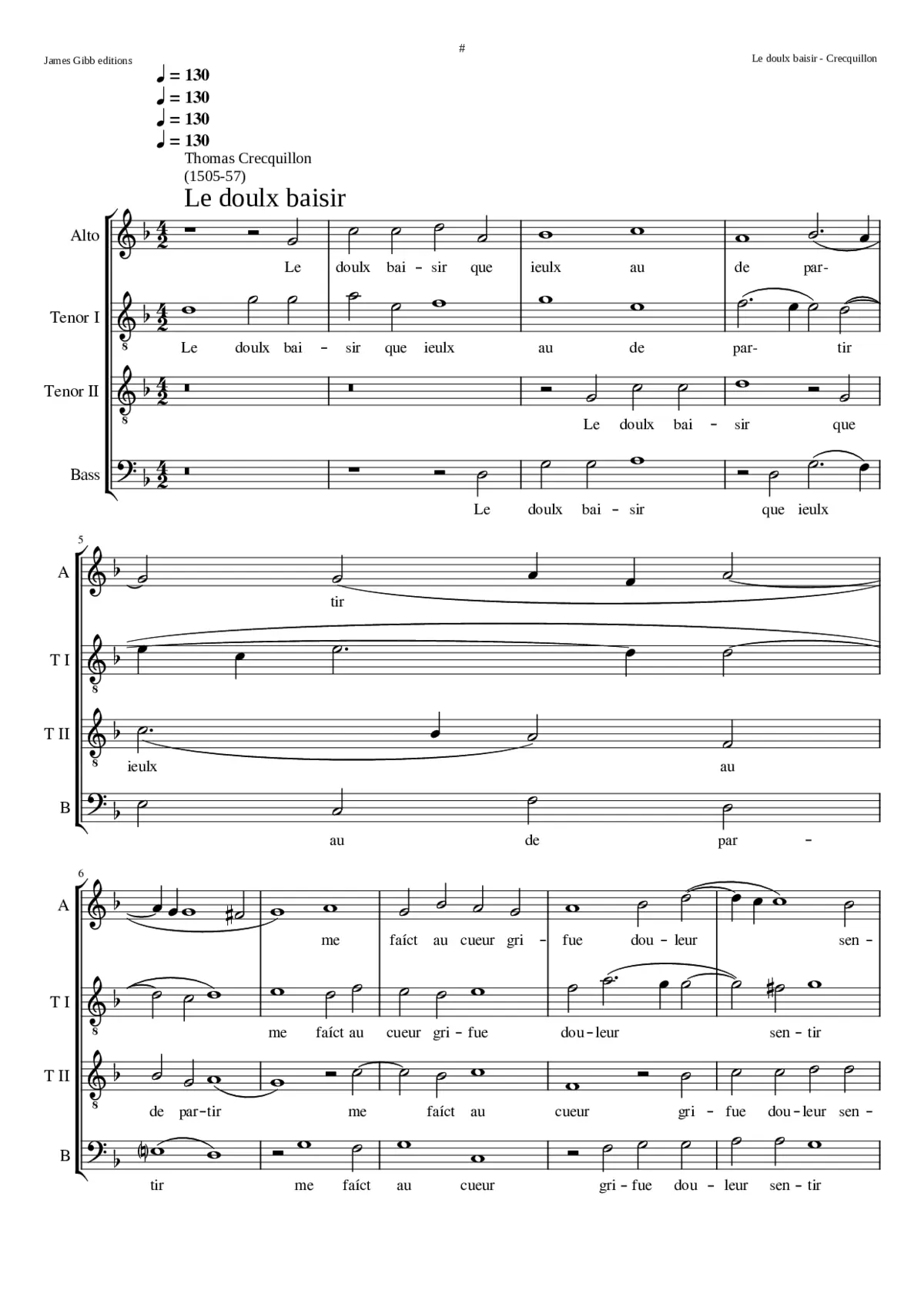 Le doulx baisir - Page 1