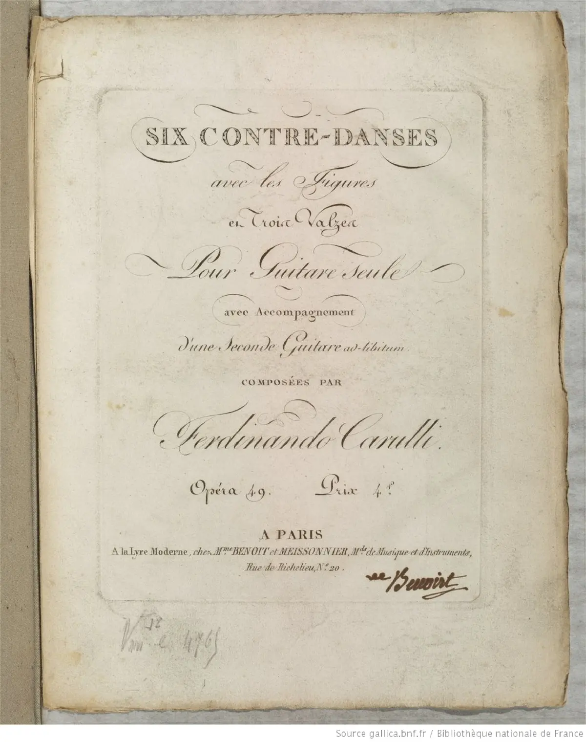 6 Contre-danses avec les Figures et 3 Valses - Page 1