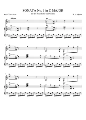 Violin Sonata in C major K.6