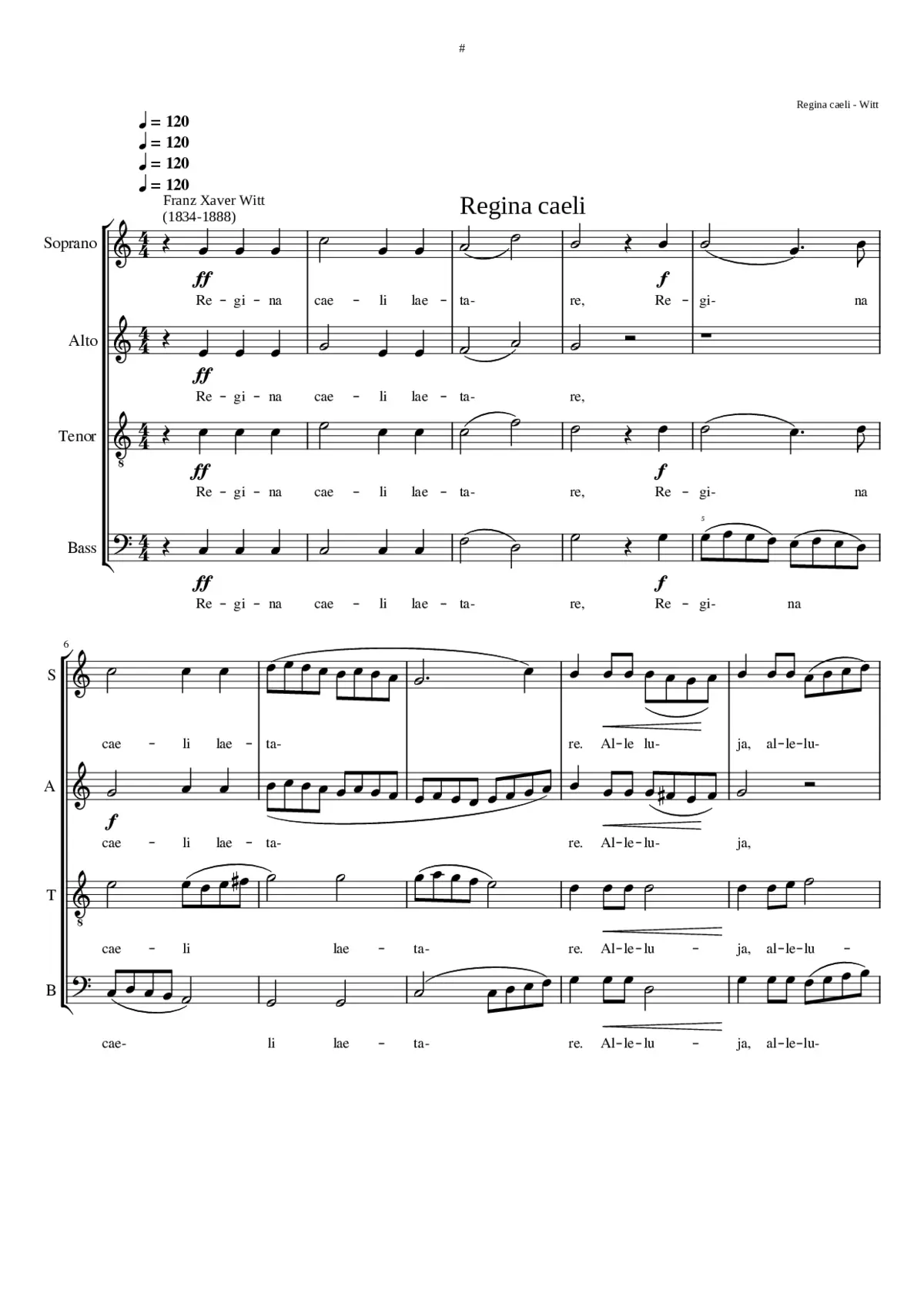 Regina caeli - Page 1