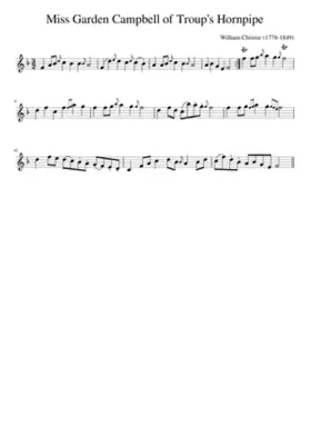 Miss Garden Campbell of Troups Hornpipe