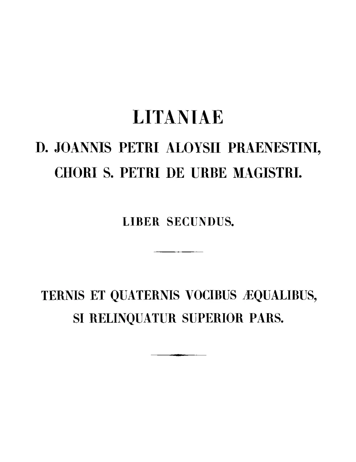 Litaniae de Beata Maria Virgine - Page 1