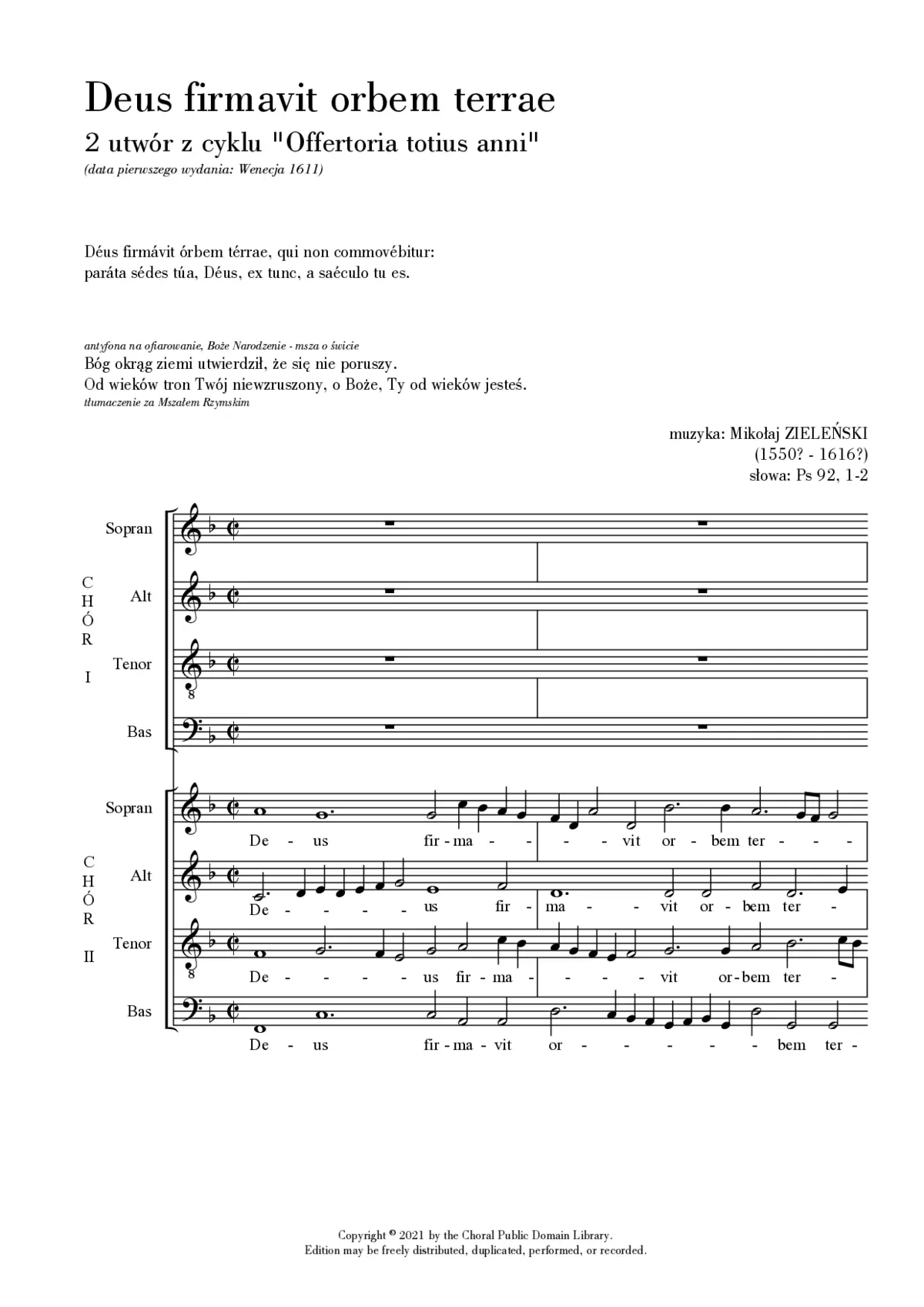 Deus firmavit orbem terrae - Page 1