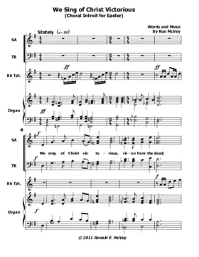 We sing of Christ victorious