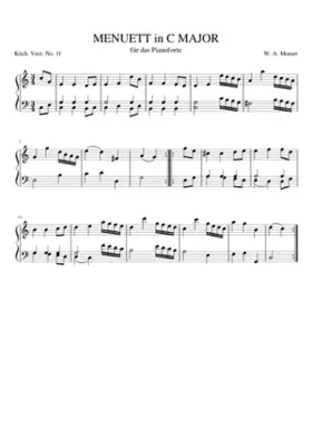 Minuet in C major K.1f