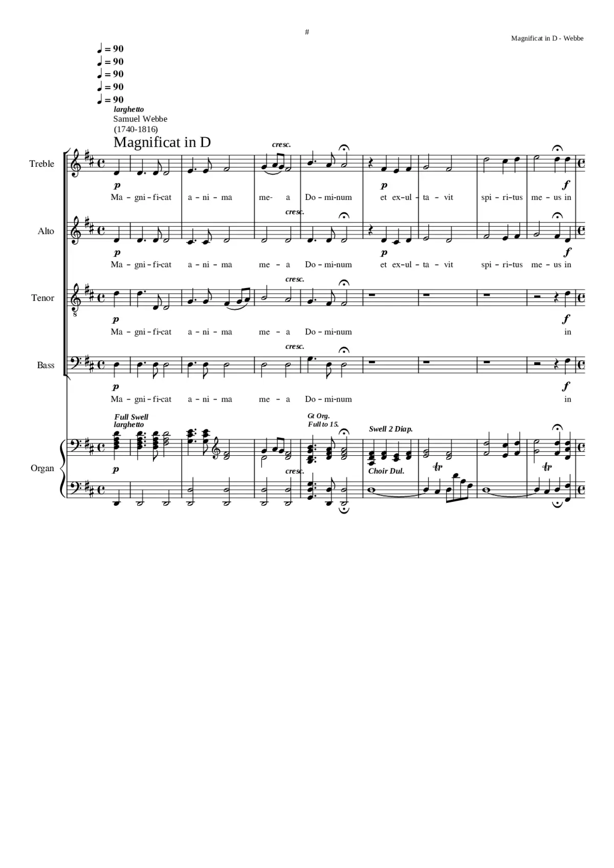 Magnificat in D - Page 1