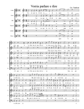Vorria parlare e dire