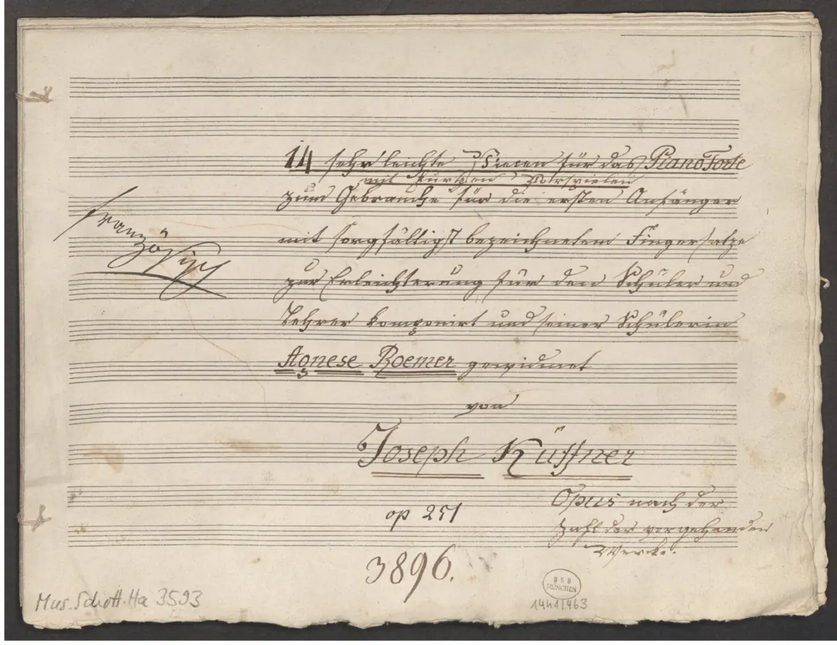 14 very easy Pieces for Piano - Page 1