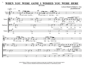 When you were gone, I wished you were here