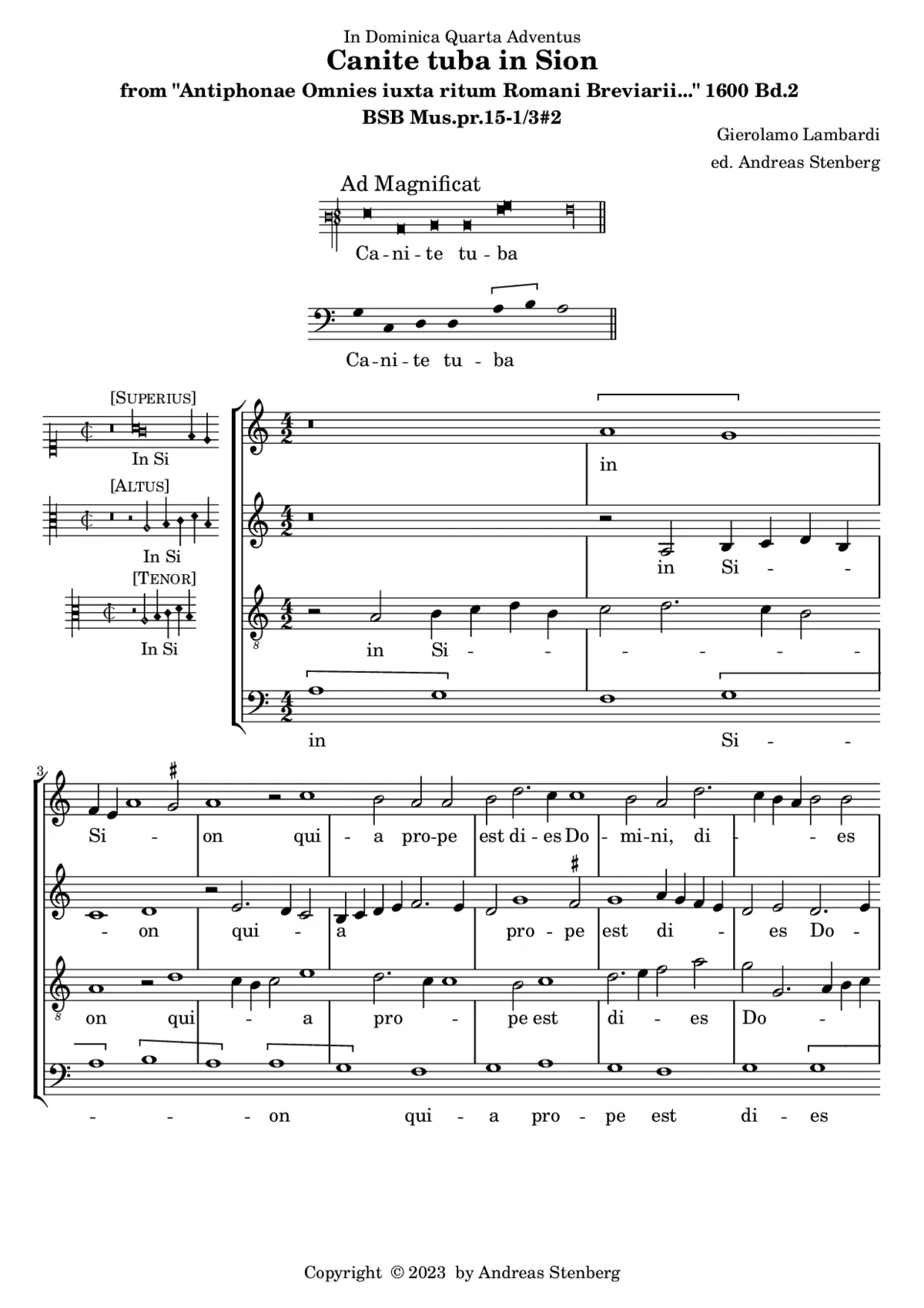 Canite tuba in Sion - Page 1