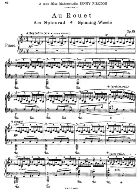 Au Rouet, Op.85