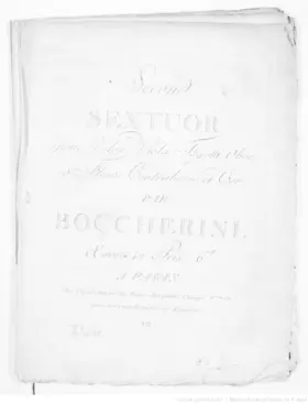 Sextet in E-flat major, G.467