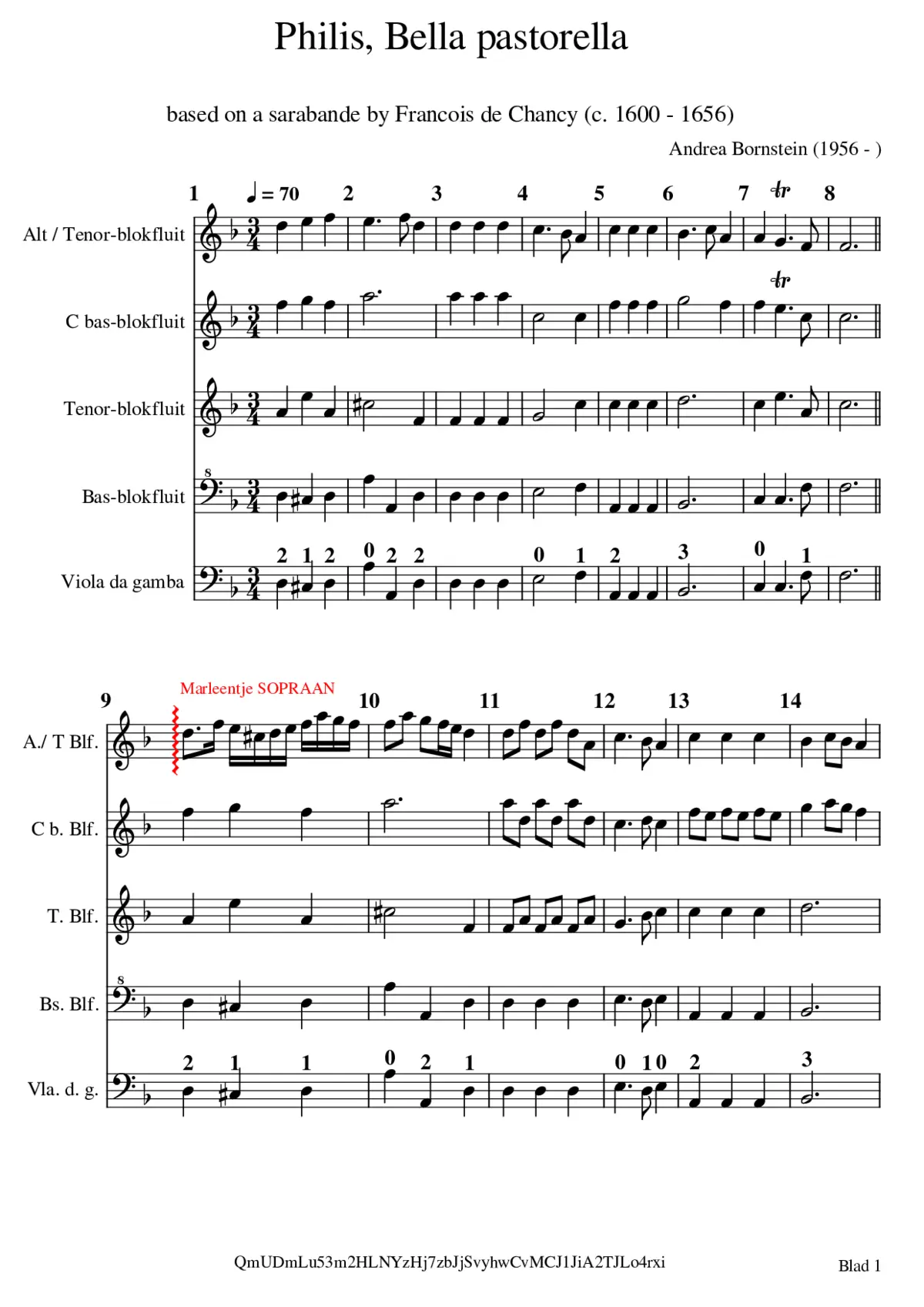 Philis Bella pastorella - Page 1