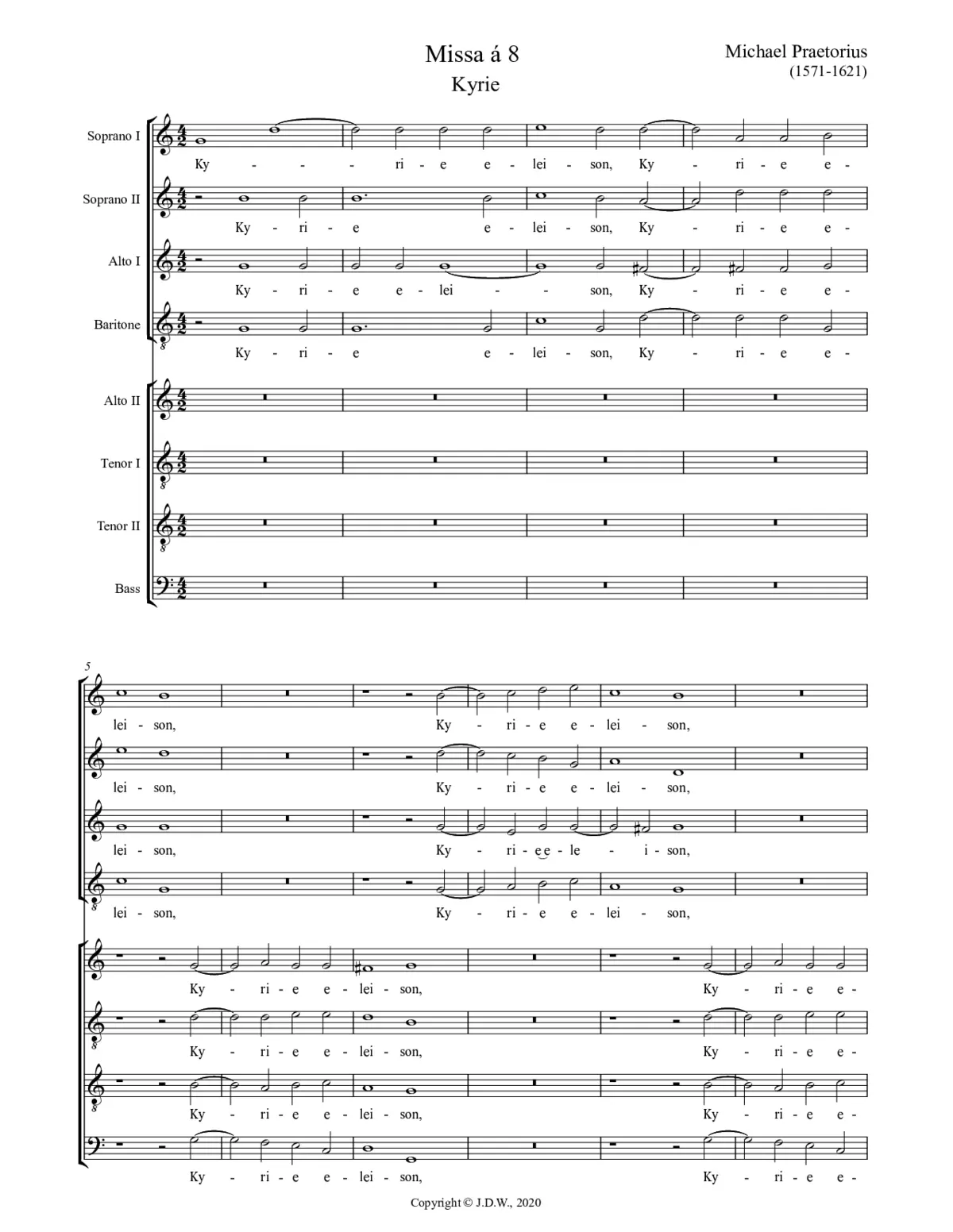 Missa a 8 - Page 1