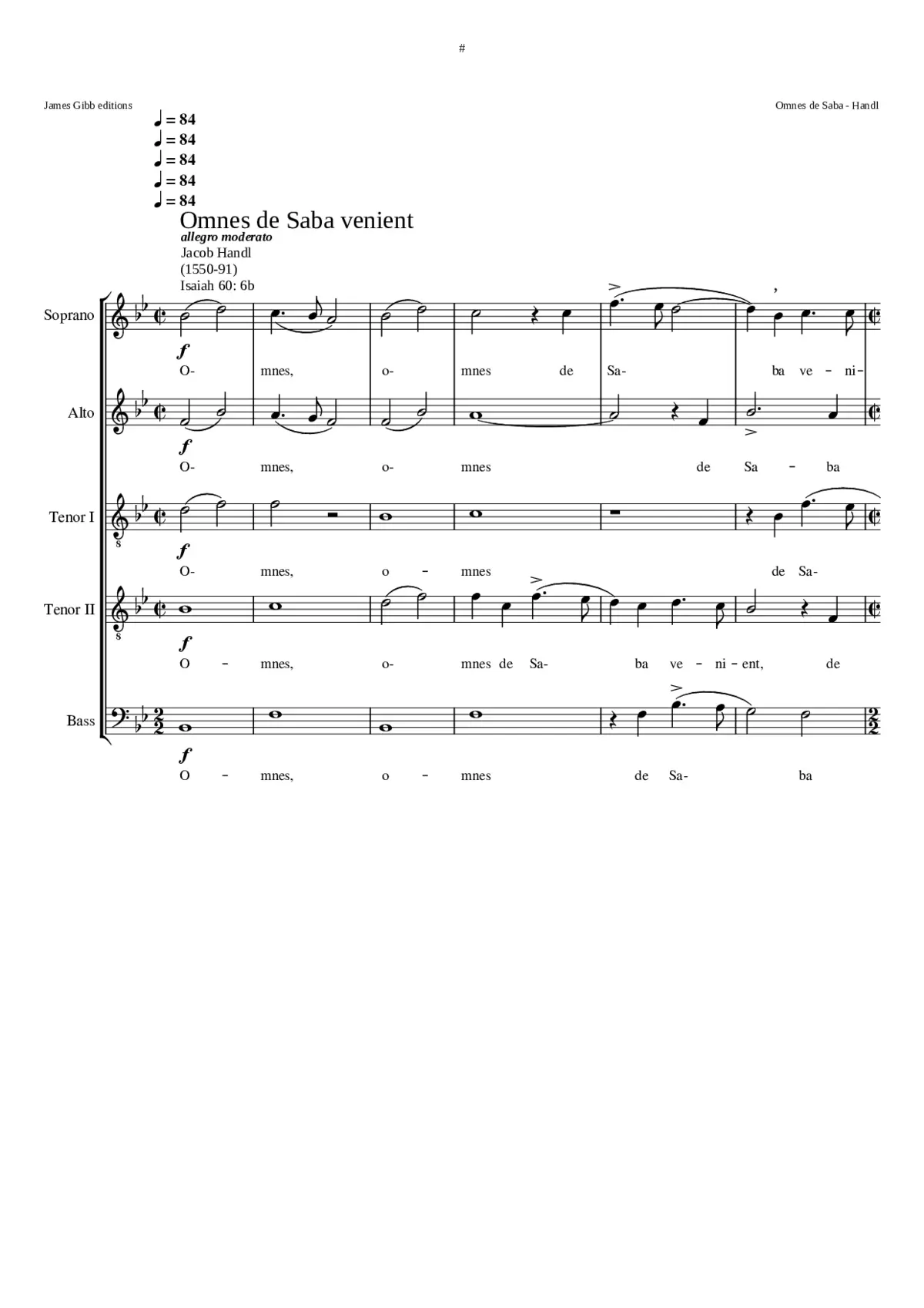 Omnes de Saba - Page 1