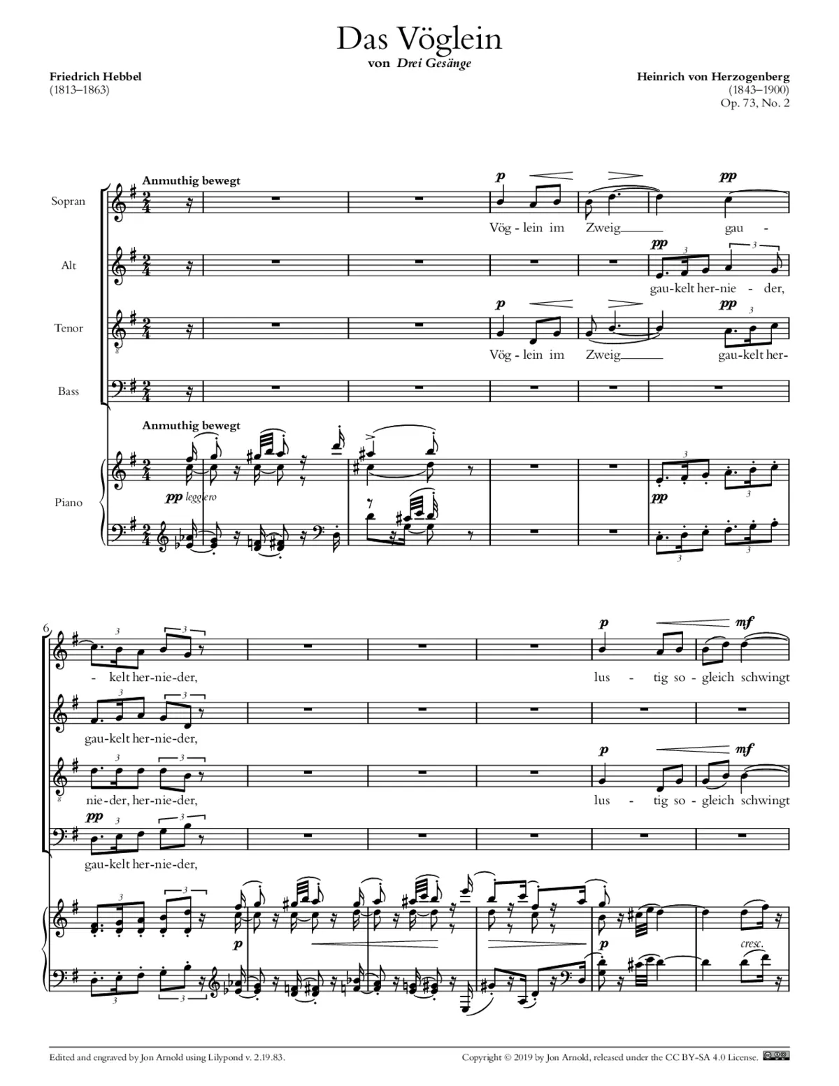 Das Vöglein - Page 1