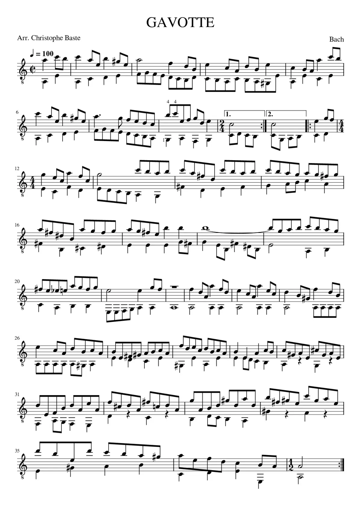 Gavotte - Page 1
