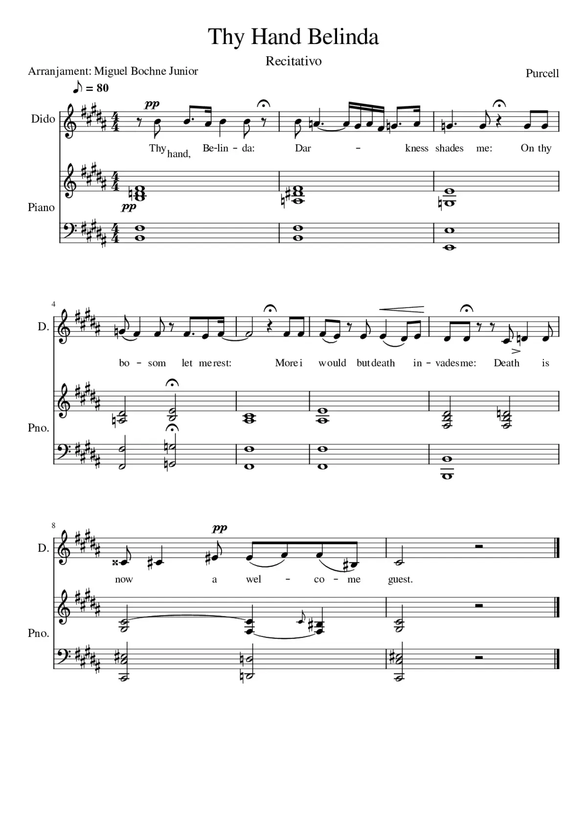 Dido's Lament - Page 1