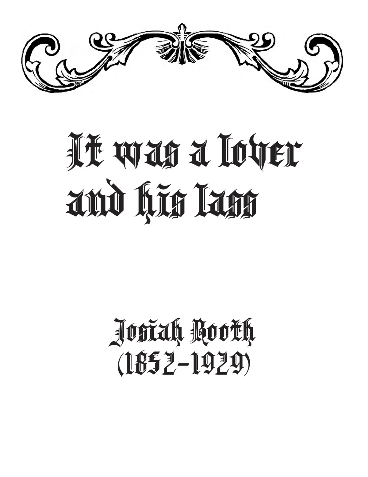 It was a lover and his lass - Page 1