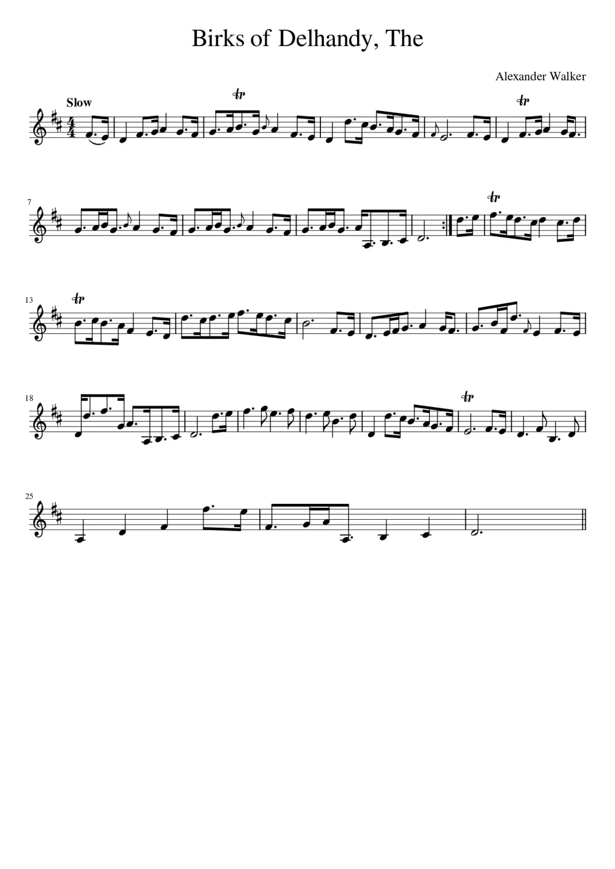 The Birks of Delhandy - Page 1