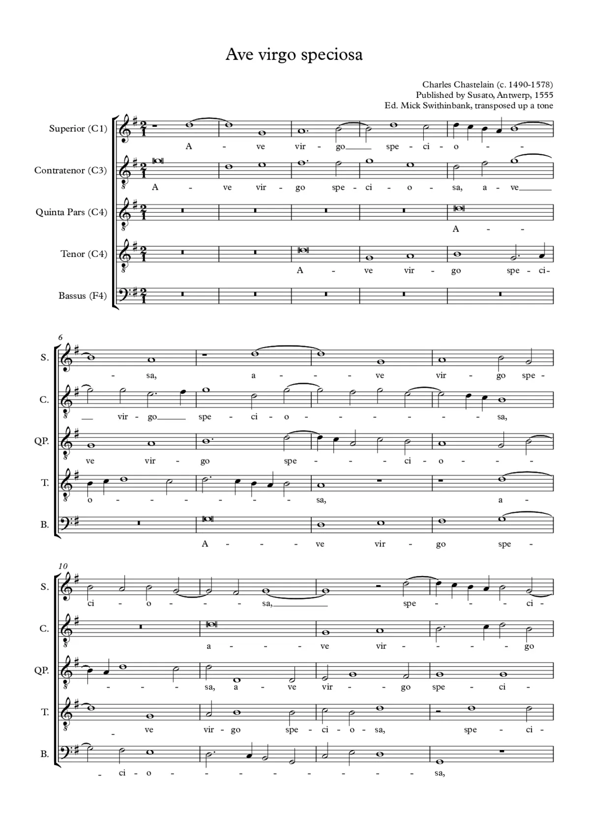 Ave virgo speciosa - Page 1