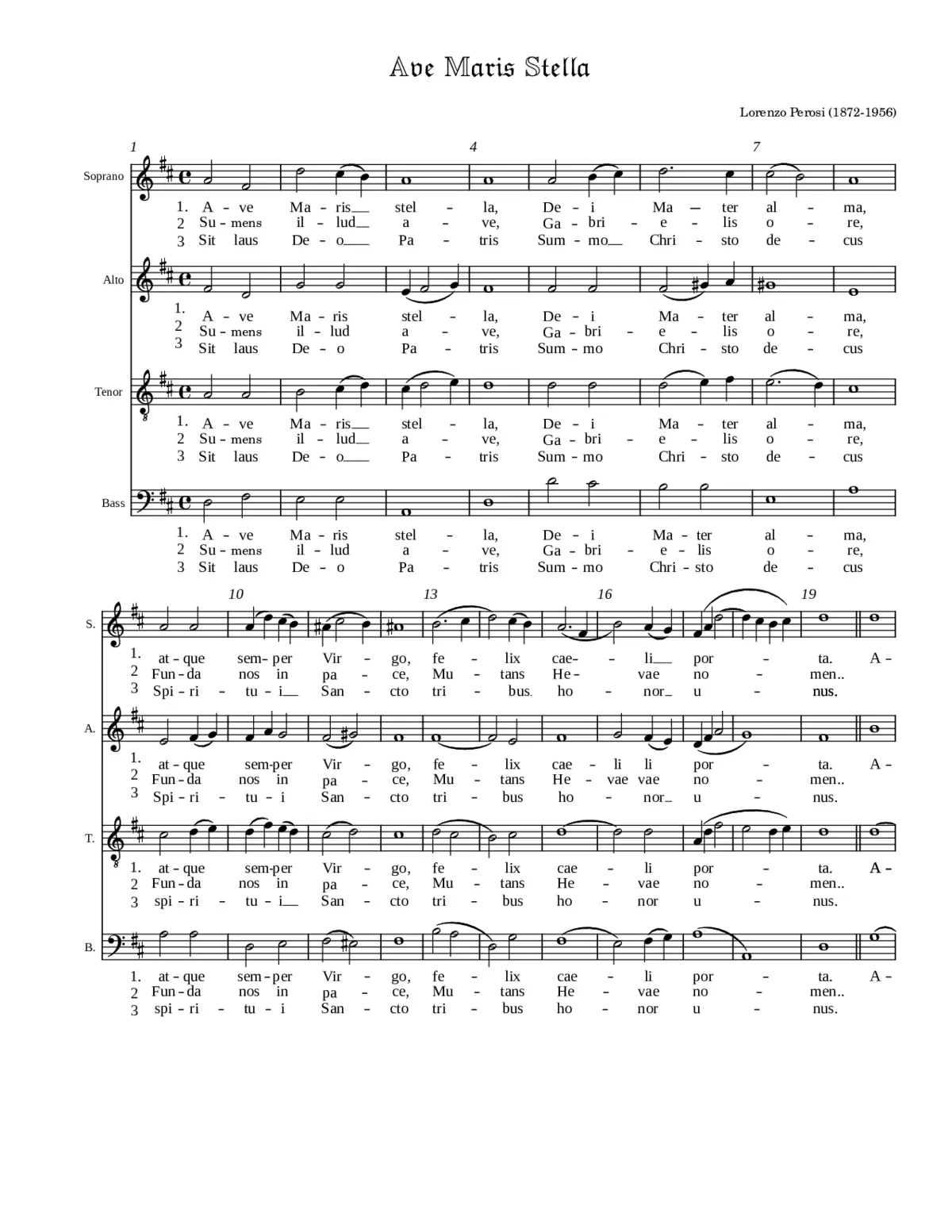 Ave maris stella - Page 1