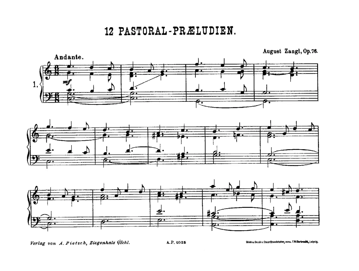 12 Pastoral-Praeludien - Page 1