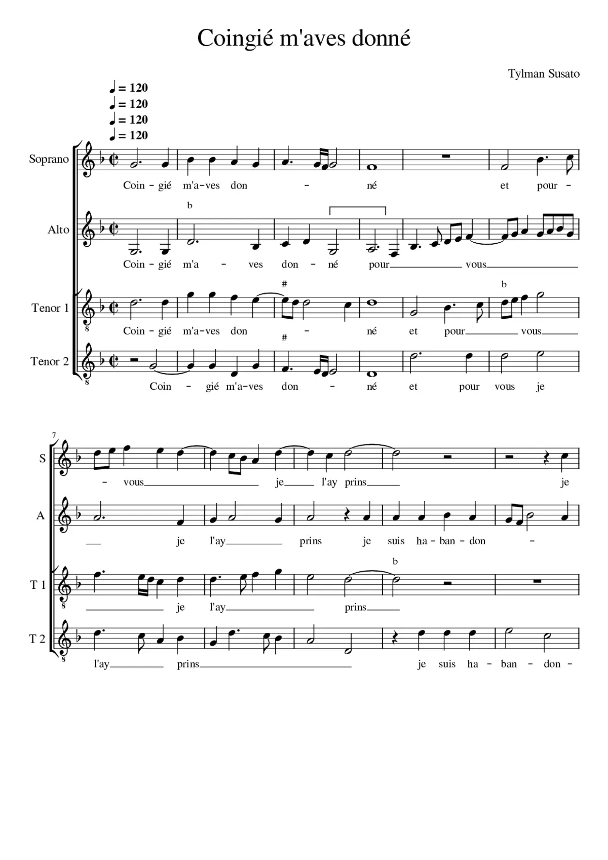 Coingié m'aves donné - Page 1