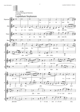 Lapidabant Stephanum 4vv (another setting is for 5vv)