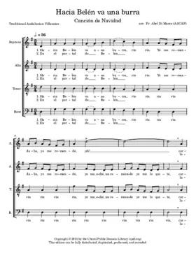 Hacia Belén va una burra