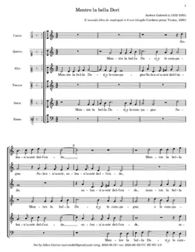 Mentre la bella Dori