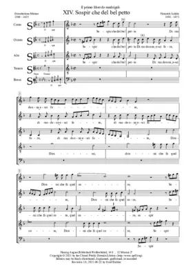 Sospir che del bel petto, SWV 14