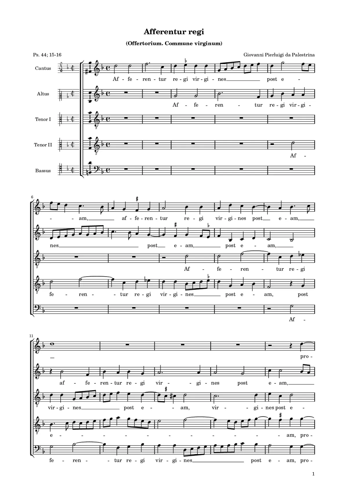 Afferentur regi - Page 1